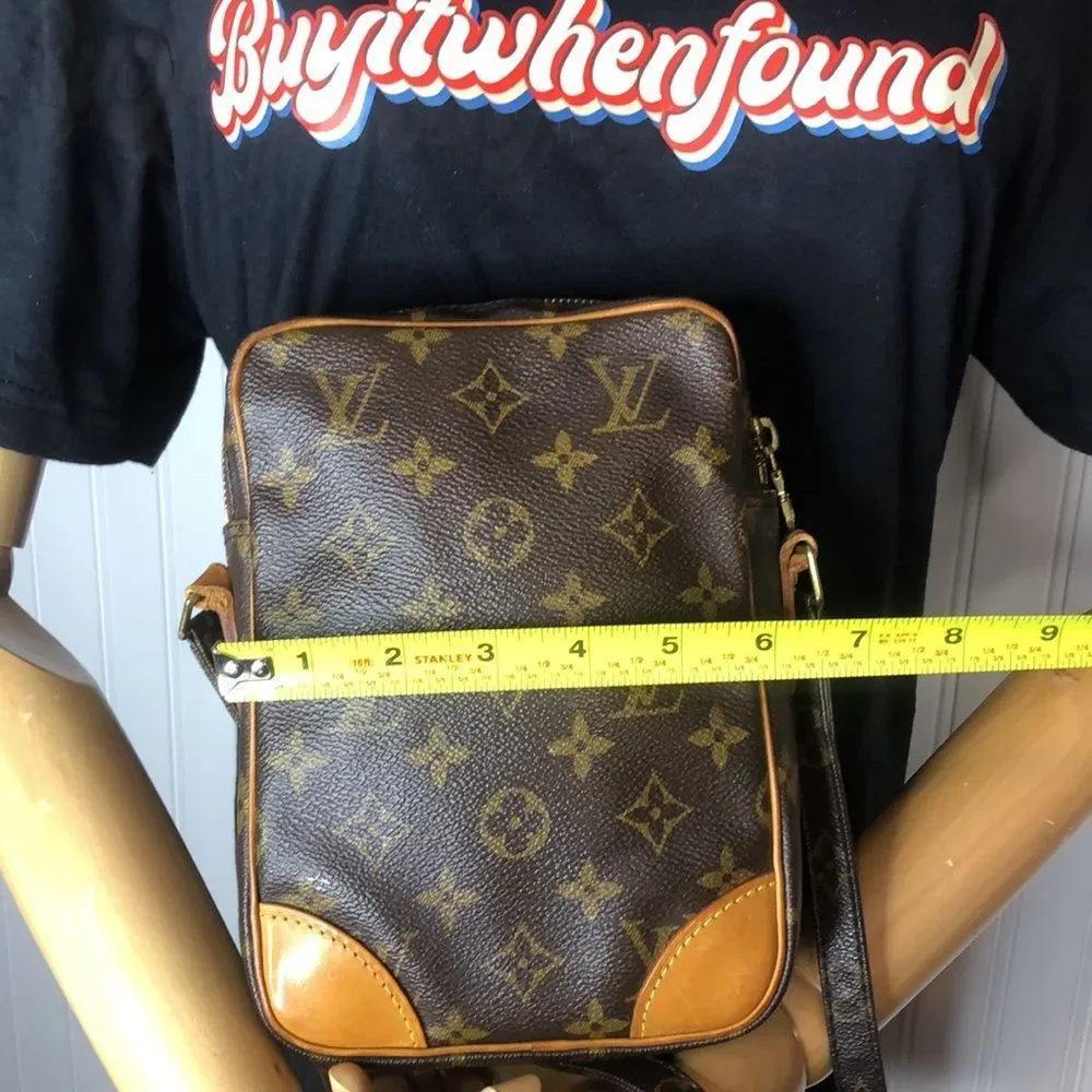LOUIS VUITTON DANUBE PM Monogram Crossbody Shoulder Bag SL0919 with LV Dust Bag